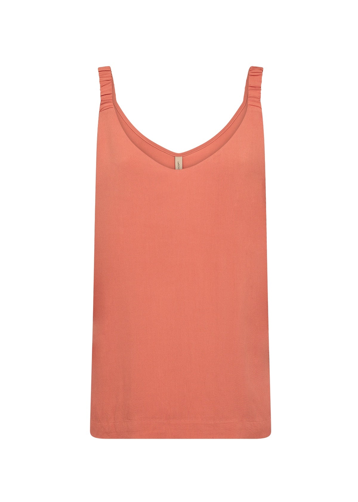 Vest: VISCOSE Strappy Plain RADIA - MANDARIN ORANGE  - Soya Concept