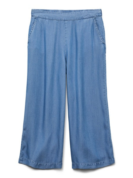 Trousers: TENCEL™ Lyocell BREE Denim - Mid Blue - Vero Moda