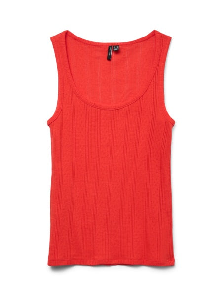 Vest: Poientelle Sleeveless LISA - Orange - Vero Moda