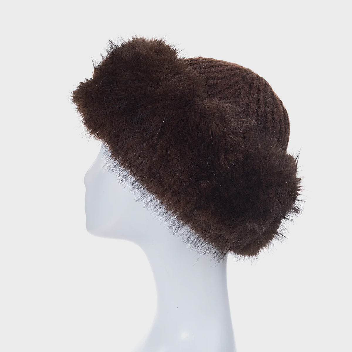 Hat: Faux Fur Brown - Park Lane