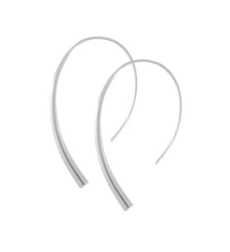 Earrings: Pull Through Waterproof Shiny PASSION - Silver Plated - Dansk