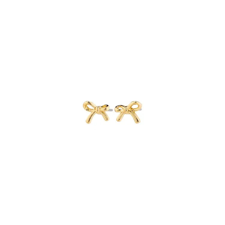 Earrings: Stud Bows LYSANDRA - Gold Plated  PILGRIM