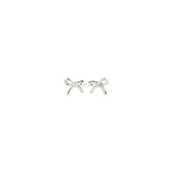 Earrings: Stud Bows LYSANDRA - Silver Plated  PILGRIM