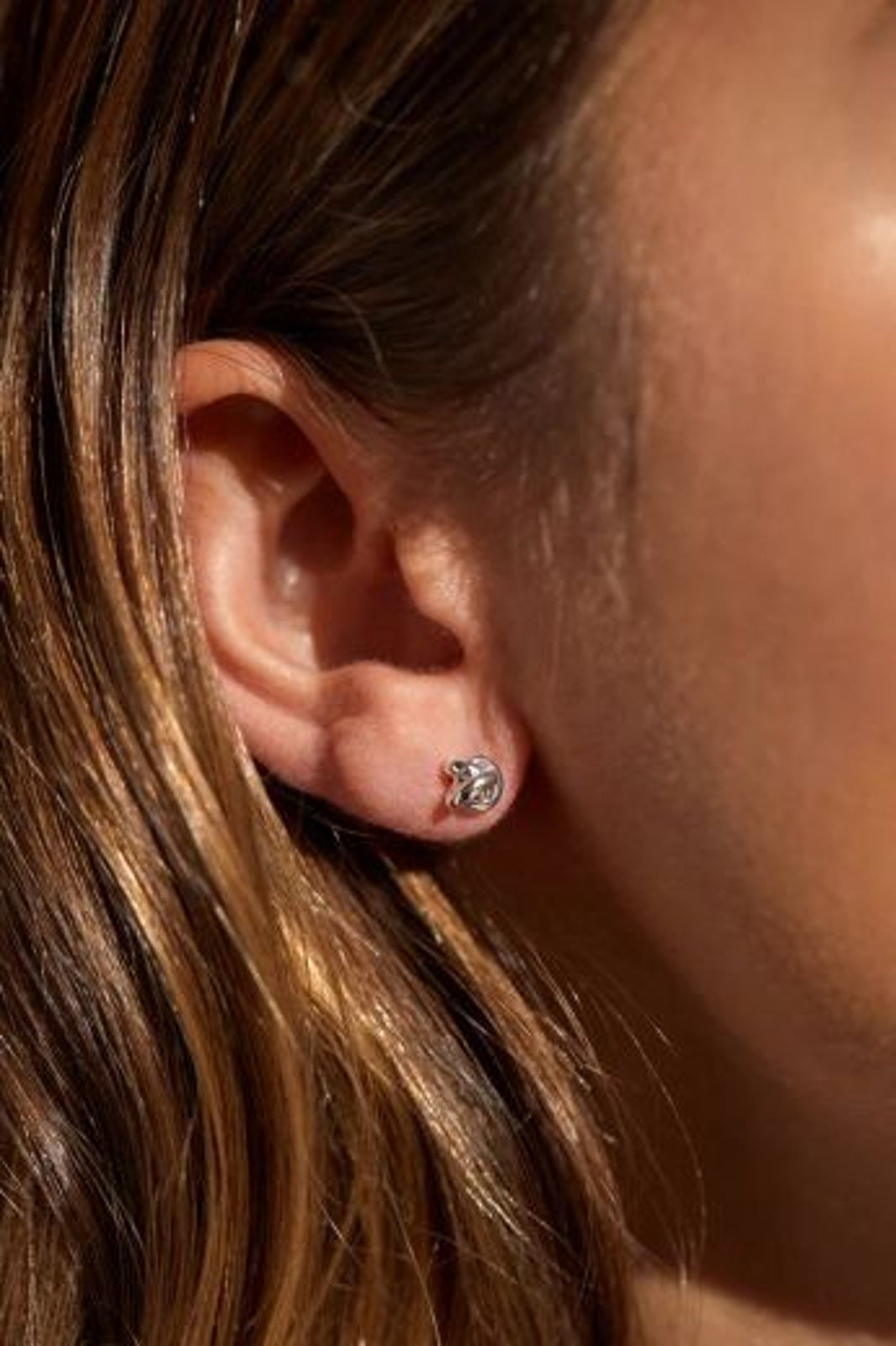 Earrings: Stud Knot - Silver Plated - Estella Bartlett