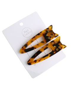 Hair Clips: Mini Cat Twin Pack - Tortoiseshell