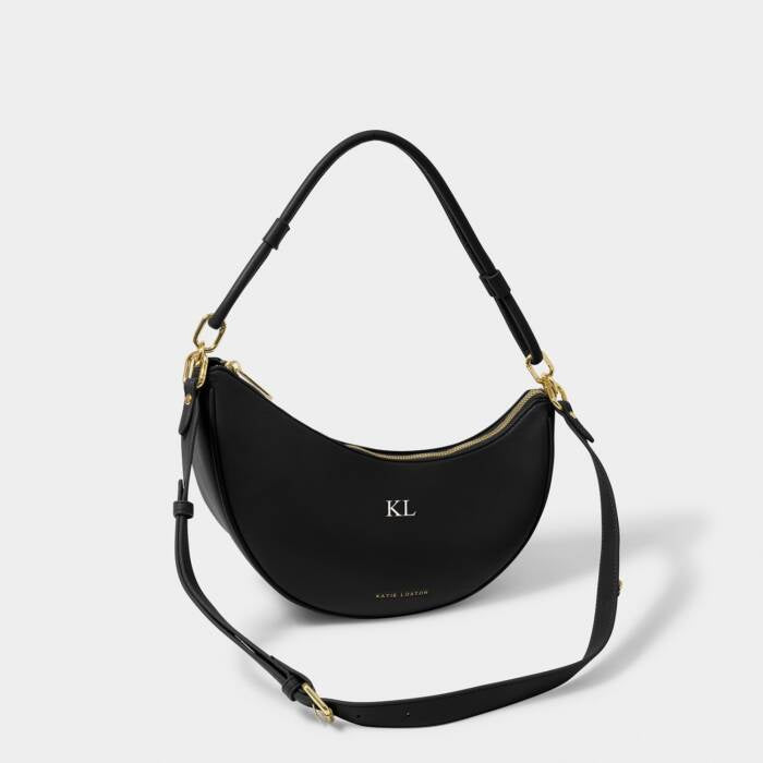 Sling Bag: Soft Vegan Leather ASHA - BLACK - Katie Loxton