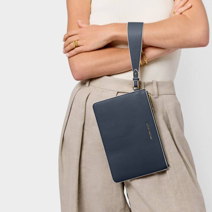 Pouch: Soft Vegan Leather MARNI - Slate - Katie Loxton