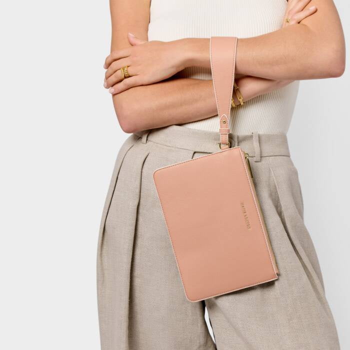 Pouch: Soft Vegan Leather MARNI - Peony Blush - Katie Loxton