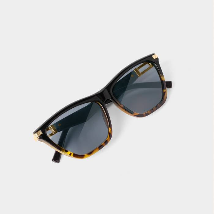 Sunglasses: UV Protection MARBELLA - Black Tortoiseshell Gradient - Katie Loxton