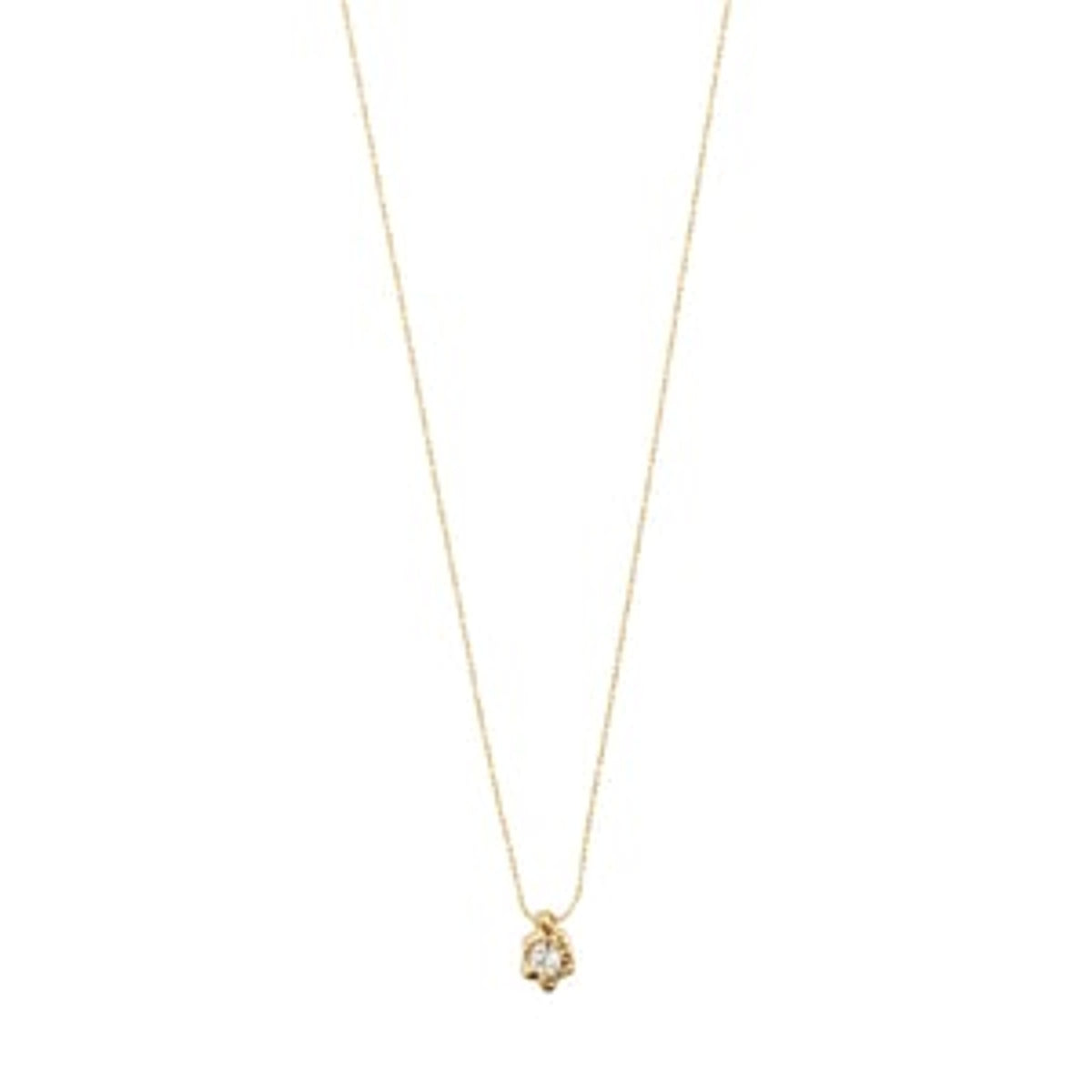 Necklace: Pendant BELIEF crystal  - Gold Plated