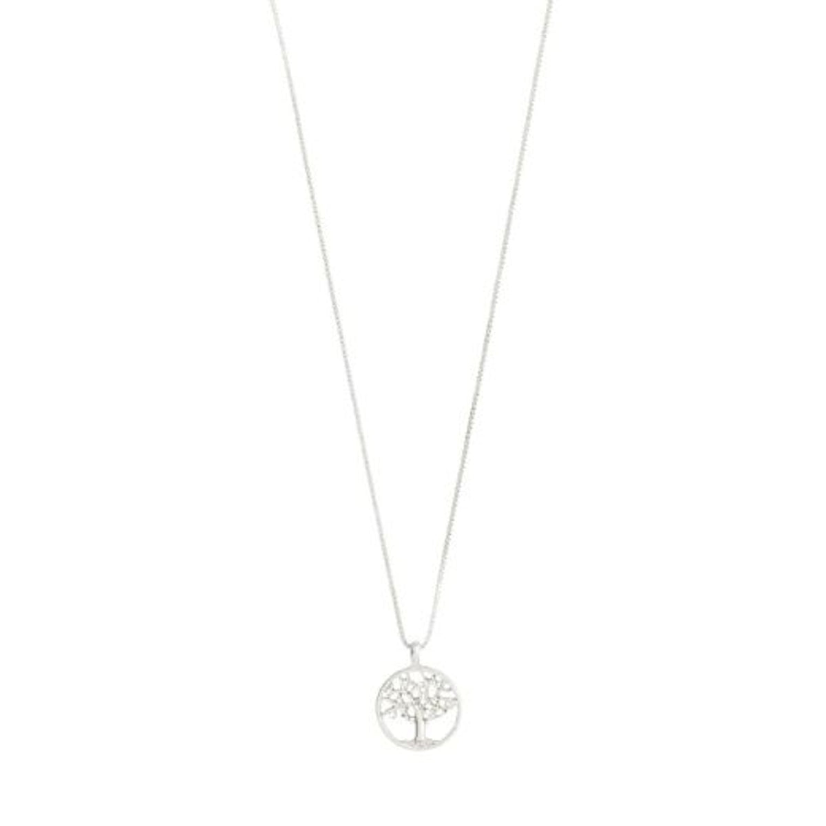 Necklace: Short Tree Of Life Pendant IBEN - Silver Plated - Pilgrim