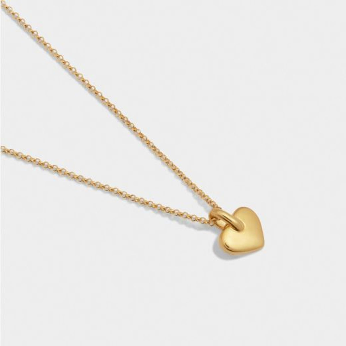 Necklace: Waterproof Short Chain Heart Pendant ALORA - Gold Coated - Katie Loxton