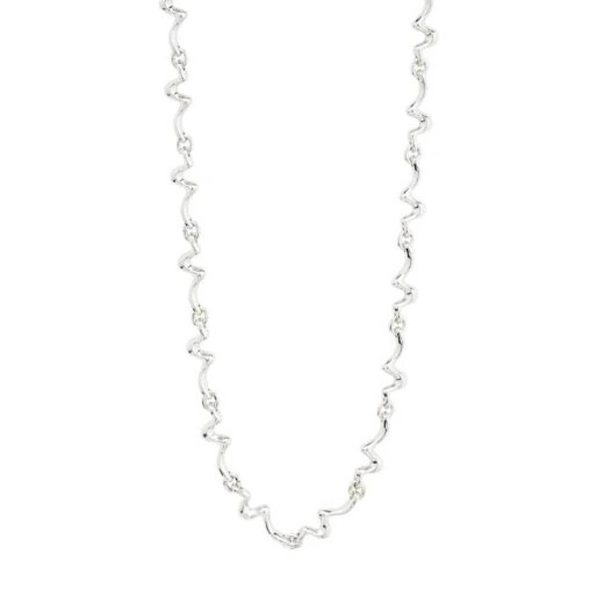 Neklace: Short Squiggle PENELOPE - Silver Plated - PILGRIM