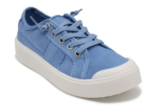 Pumps: Canvas Lace Up Trainers VALTEN - Baltic Blue - Blowfish Malibu