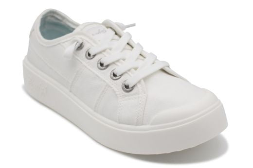 Pumps: Canvas Lace Up Trainers VALTEN  - White - Blowfish Malibu