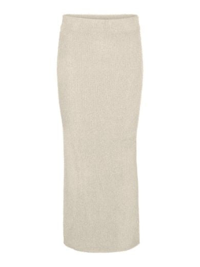 Skirt: Knit Pencil Long PUFF - CREAM - Vero Moda
