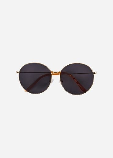 Sunglasses: Debbie Round Sun Protection Laureen - Black - Soya Concept