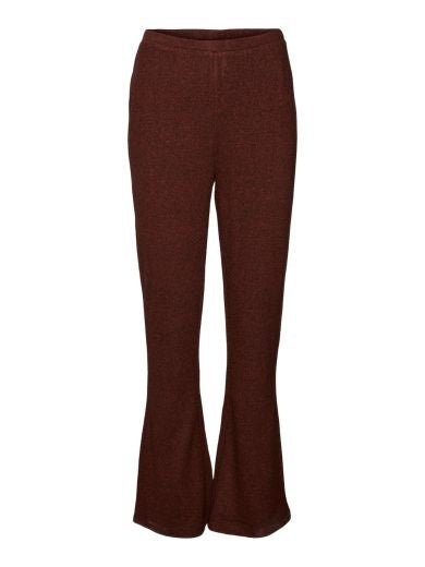 Trousers: Stretch Flared BELLA - RUST RED - Vero Moda
