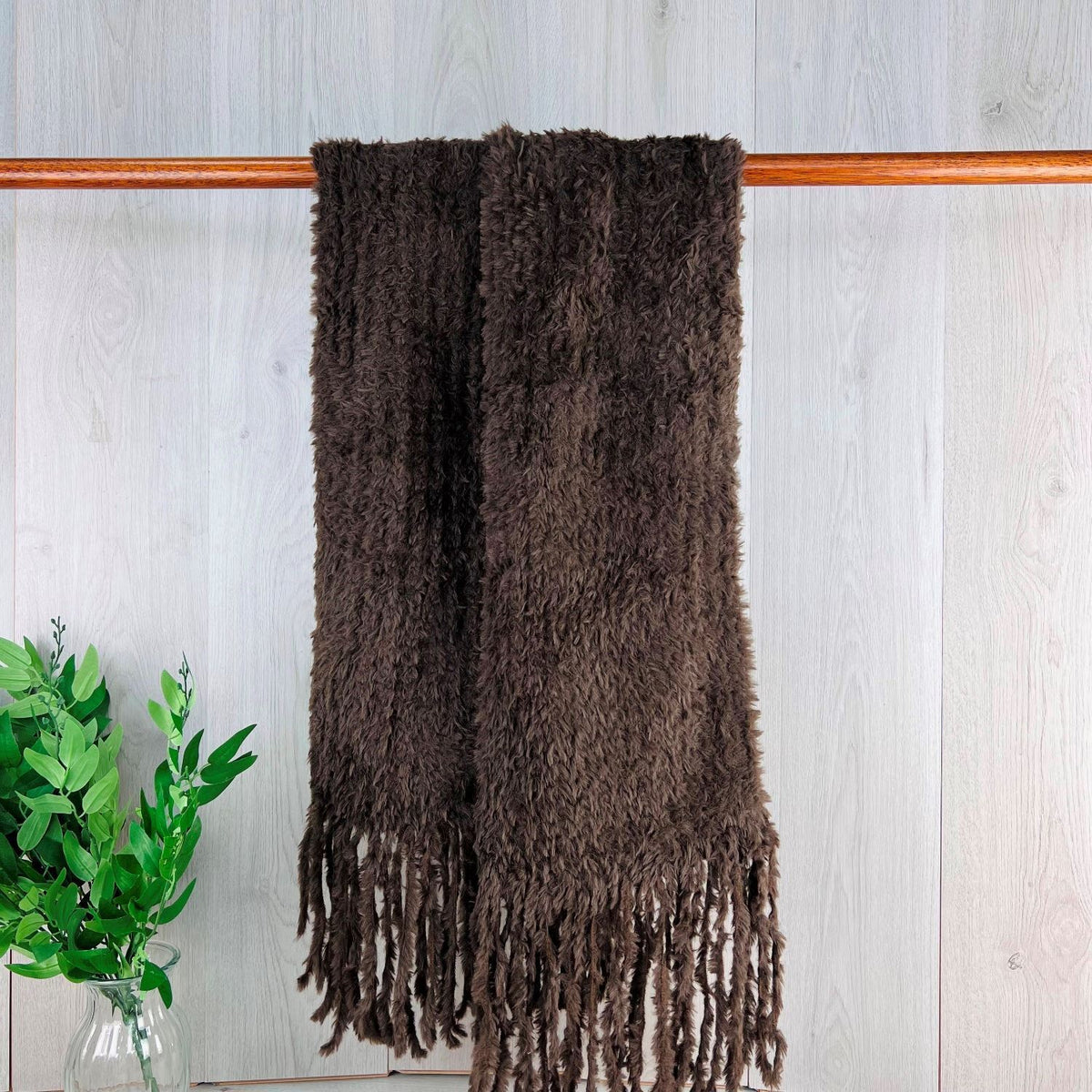Scarf: Chunky Super Soft Long  Tassels - Assorted Colours