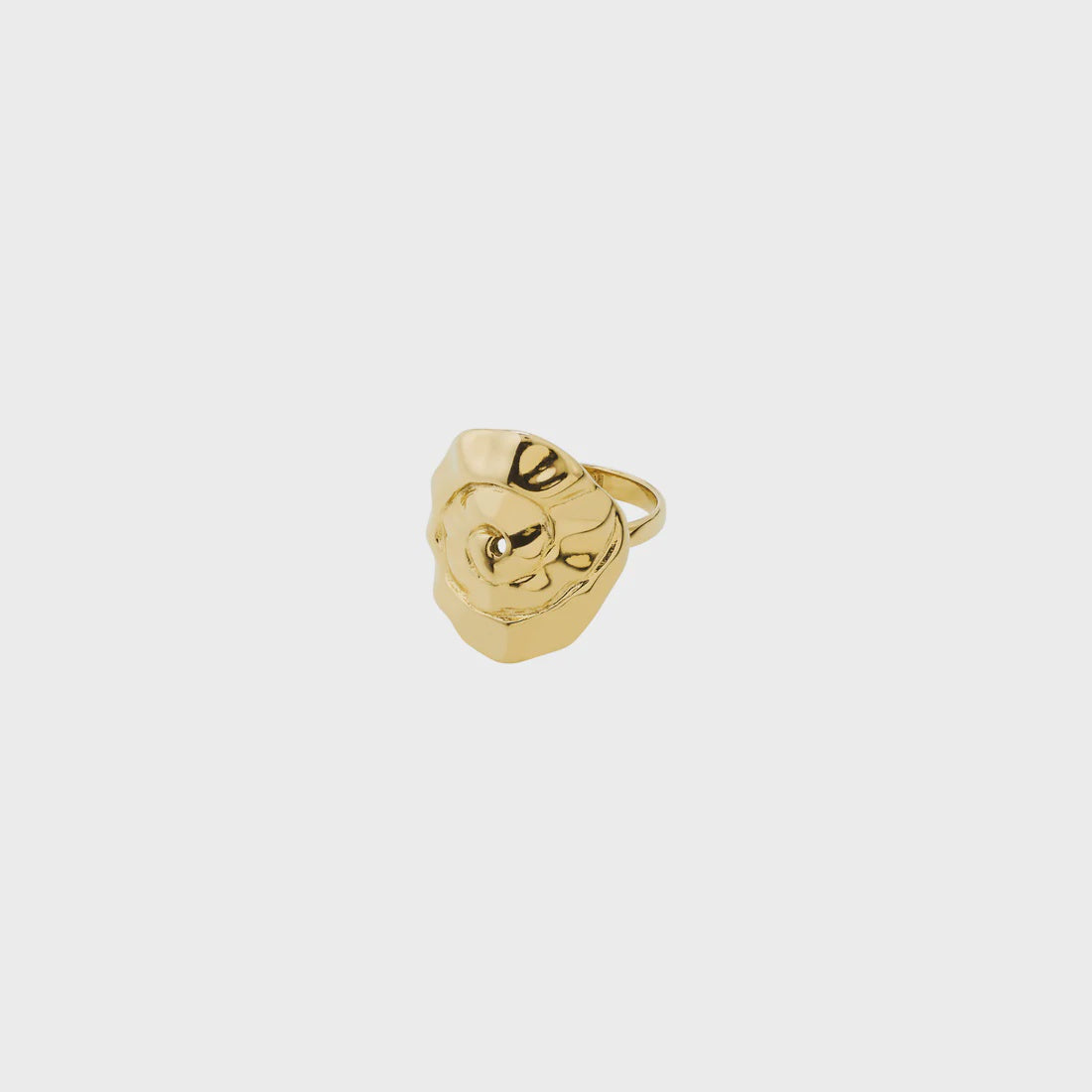 Ring: Swirl Soft Waves HAZE  - Gold Plated - Pilgrim