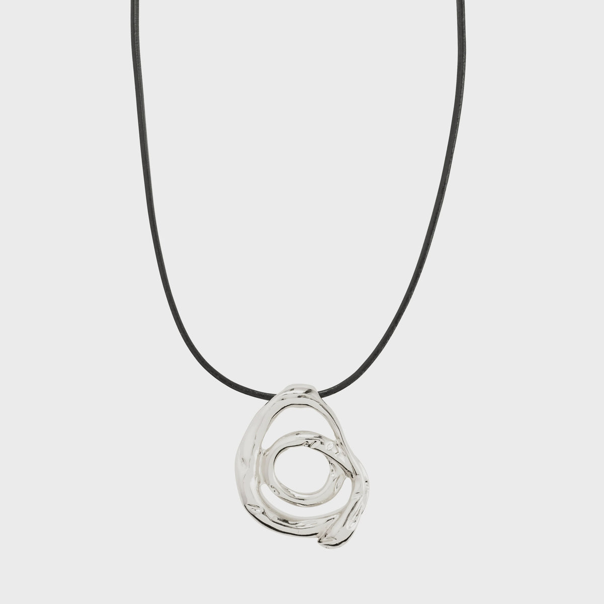 Necklace: Long Chain Pendant UNFOLD - Silver Plated - Pilgrim
