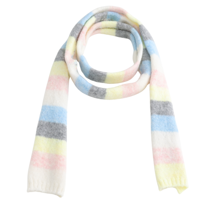 Scarf: Knit Skinny Stripes - Various