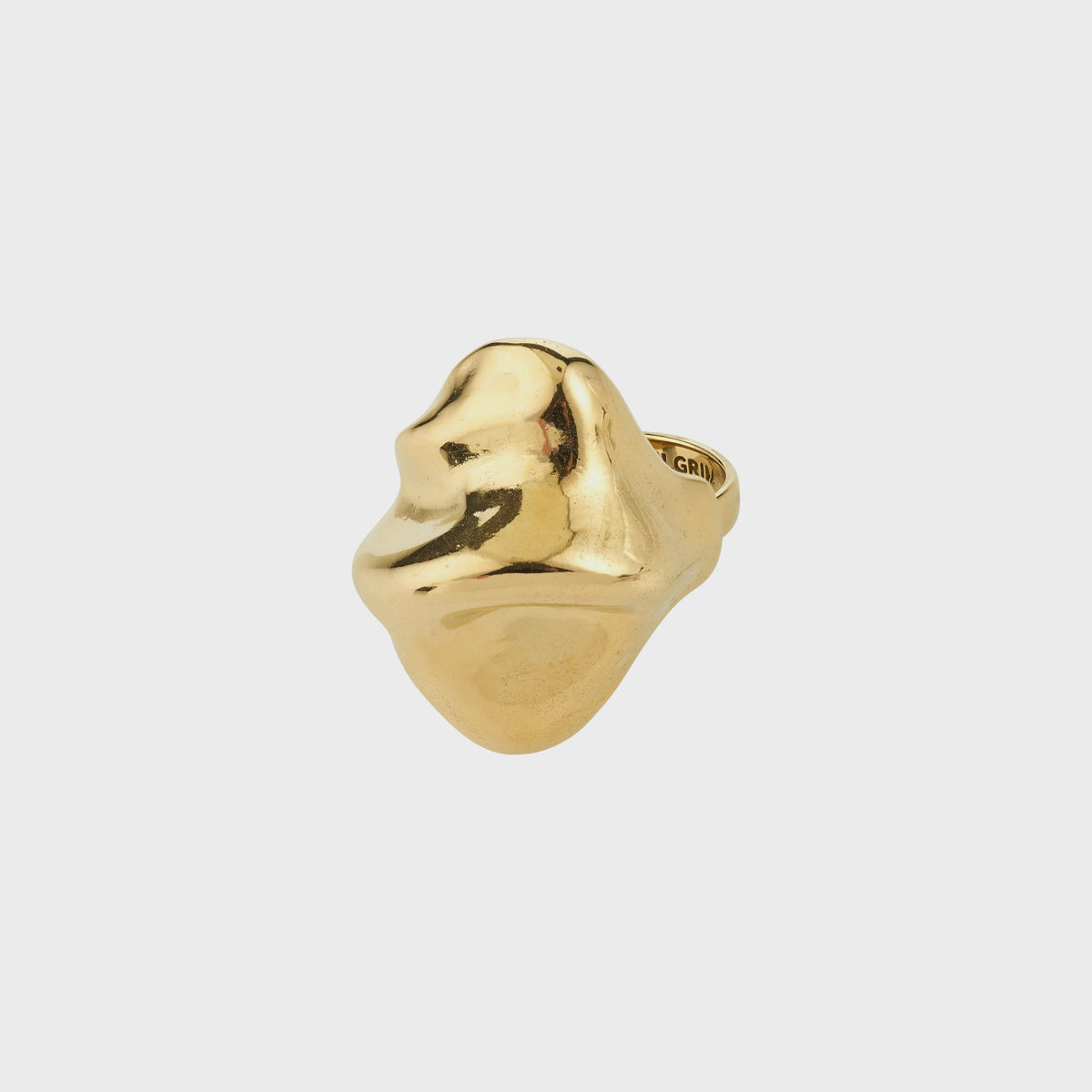 Ring: Wavy Shaped JOHNNIE - Gold Plated - Pilgrim