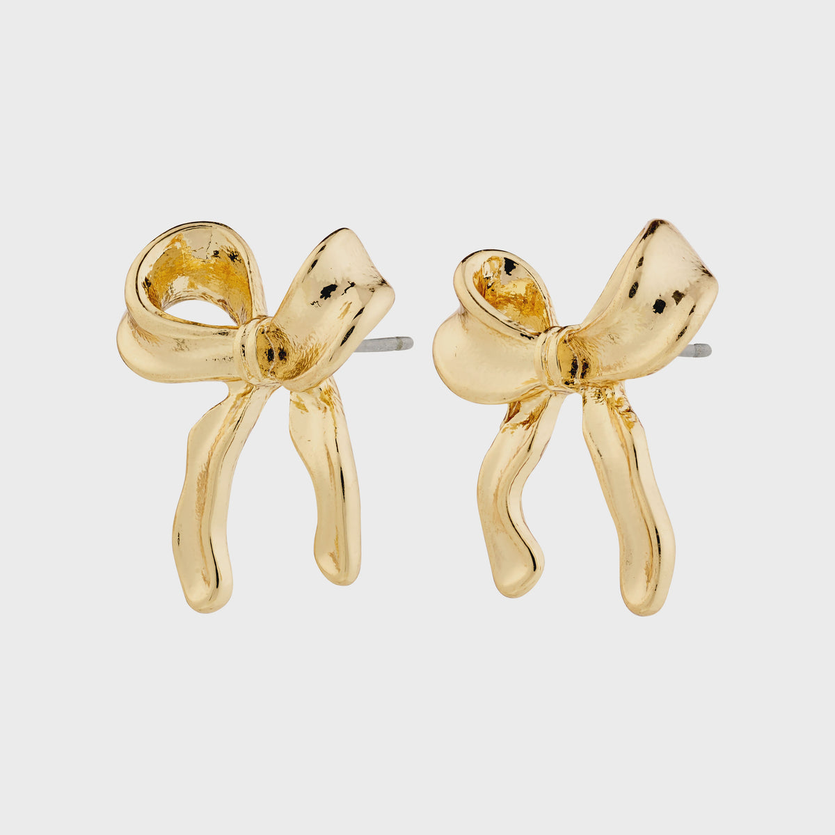 Earrings: Stud Bow CASSIAN - Gold Plated - PILGRIM