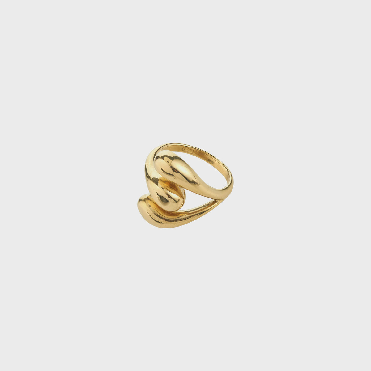 Ring: Melting Design JENNINGS - Gold Plated - Pilgrim