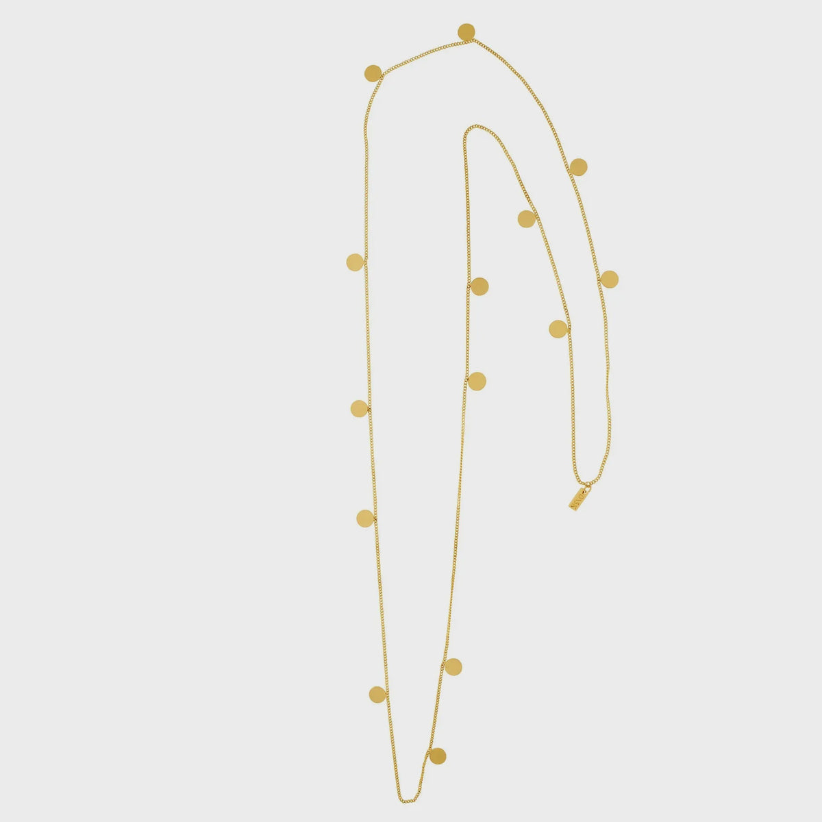 Necklace: Short Multi Dot Thelia - Gold Plated - FASHION - Dansk