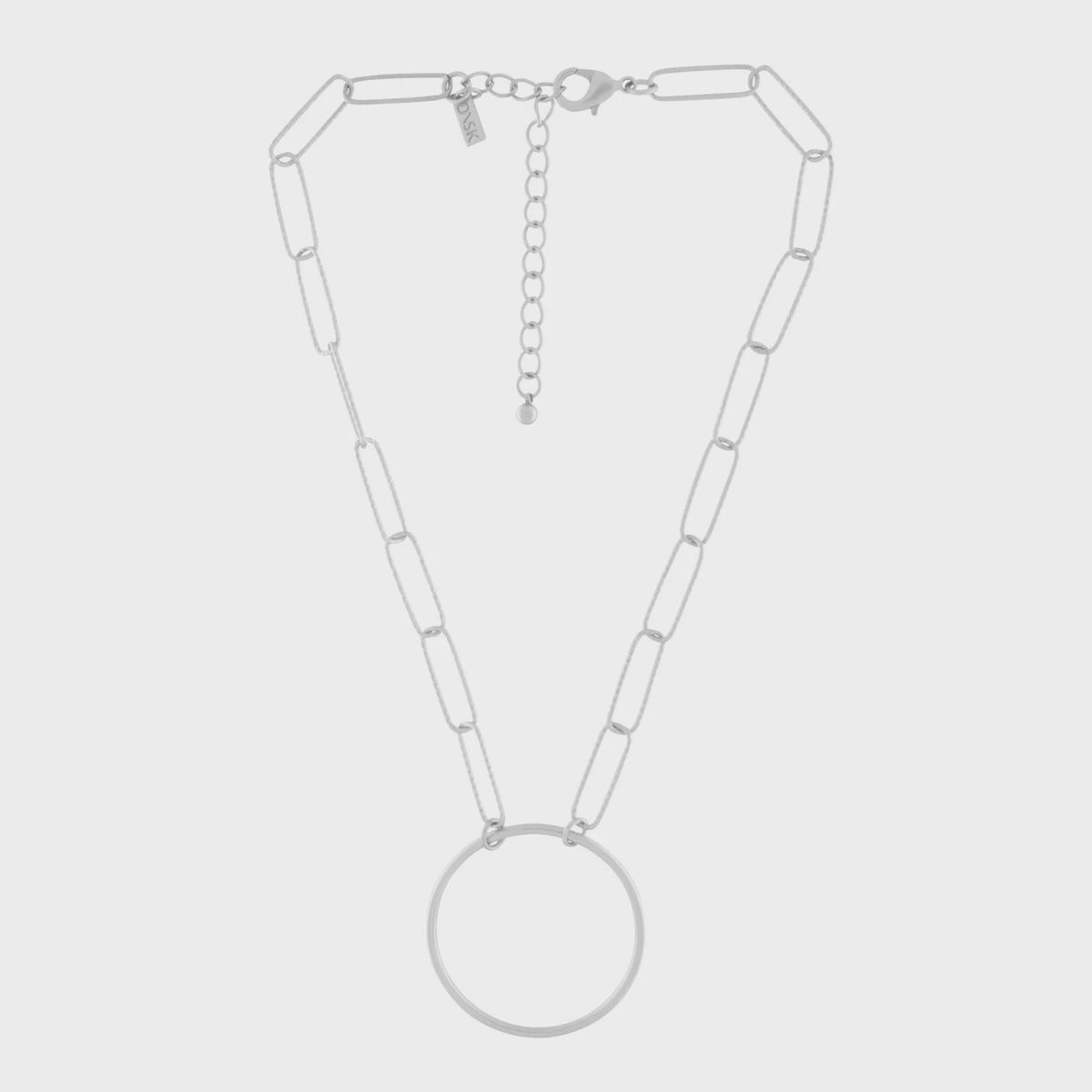 Necklace: Short Paperclip Tempeste - Silver Plated - FASHION - Dansk