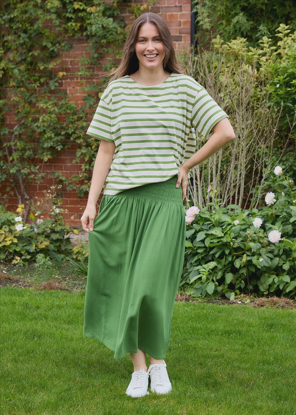 Skirt: Linen Viscose Soft A Line - Various - Dreams
