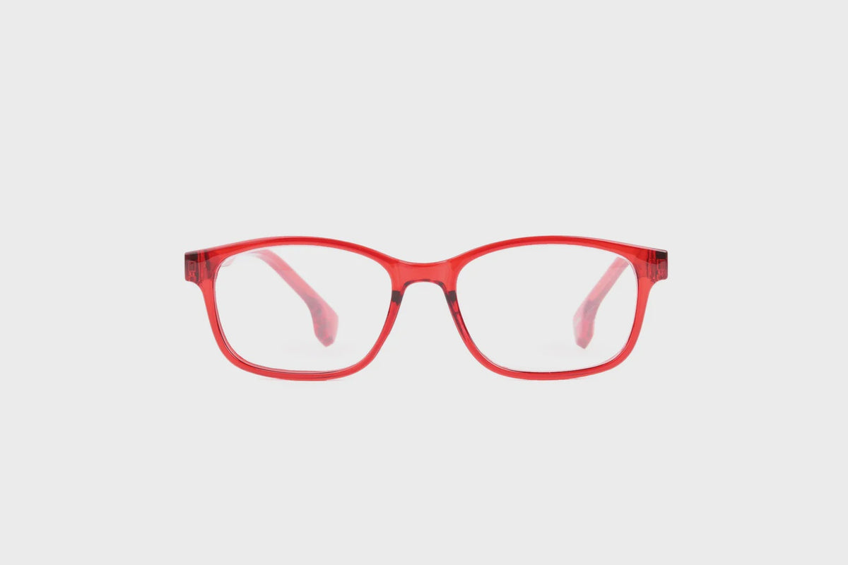 Reading Glasses: Recycled Frame CHELSEA  Chilli - Various Lenses - The Recycled Readers Company