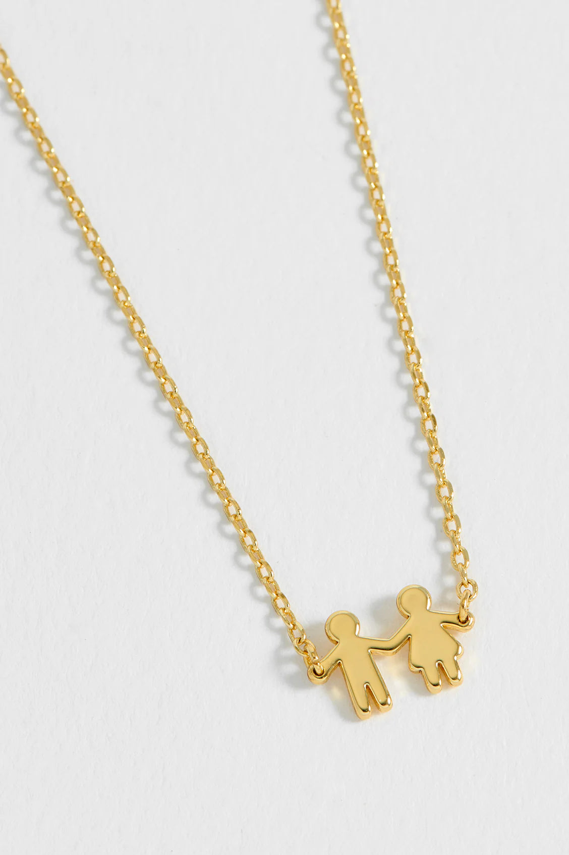 Necklace on Card: Short - Paperchain People - OUR FAMILY - Gold Plated - Estella Bartlett