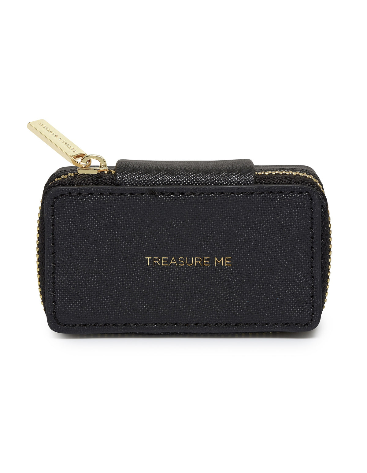 Jewellery Box: Mini Saffiano - Black - Estella Bartlett