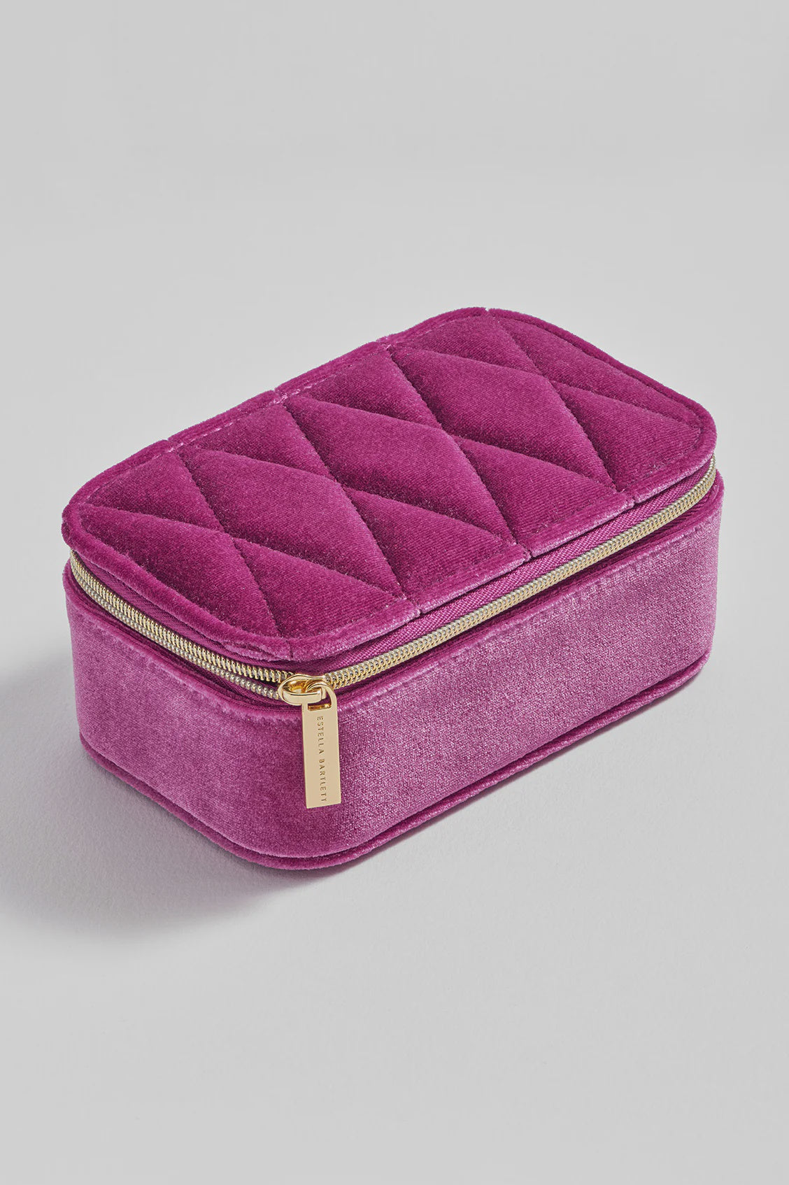 Jewellery Box: Quilted Lid - Pink - Estella Bartlett