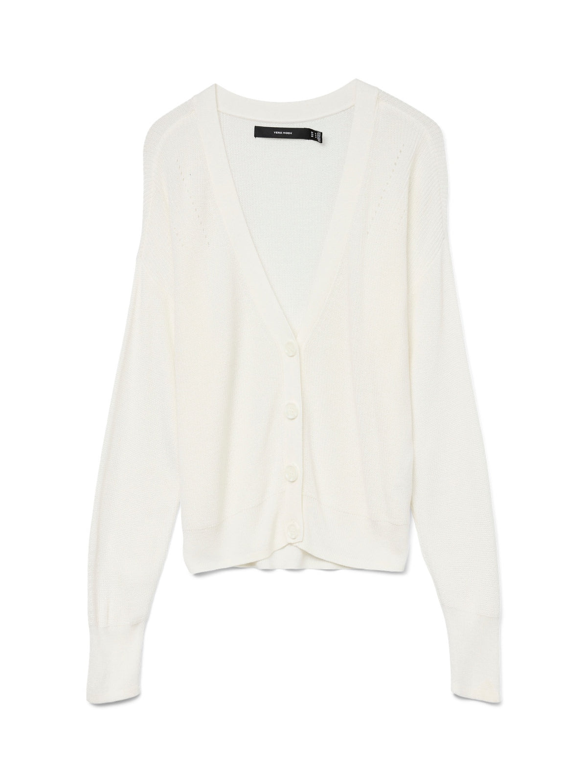 Jumper: Fine Knit Long Sleeve V Neck CHARITY - Birch - Vero Moda