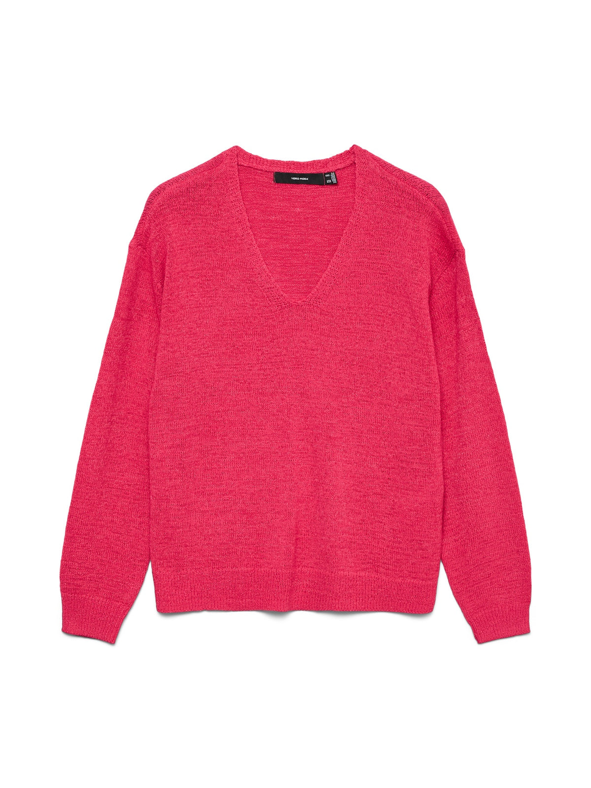 Jumper: Fine Knit Long Sleeve V Neck CHARITY - Jazzy - Vero Moda