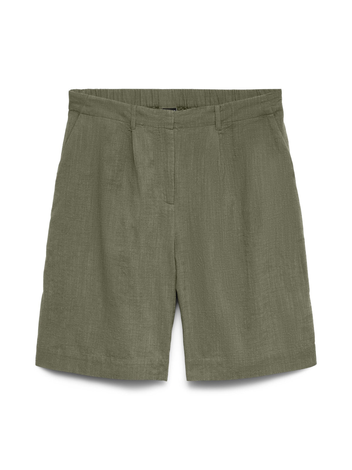 Shorts: Cotton & Linen  BERMUDA CAIA - Deep Lichen Green - Vero Moda