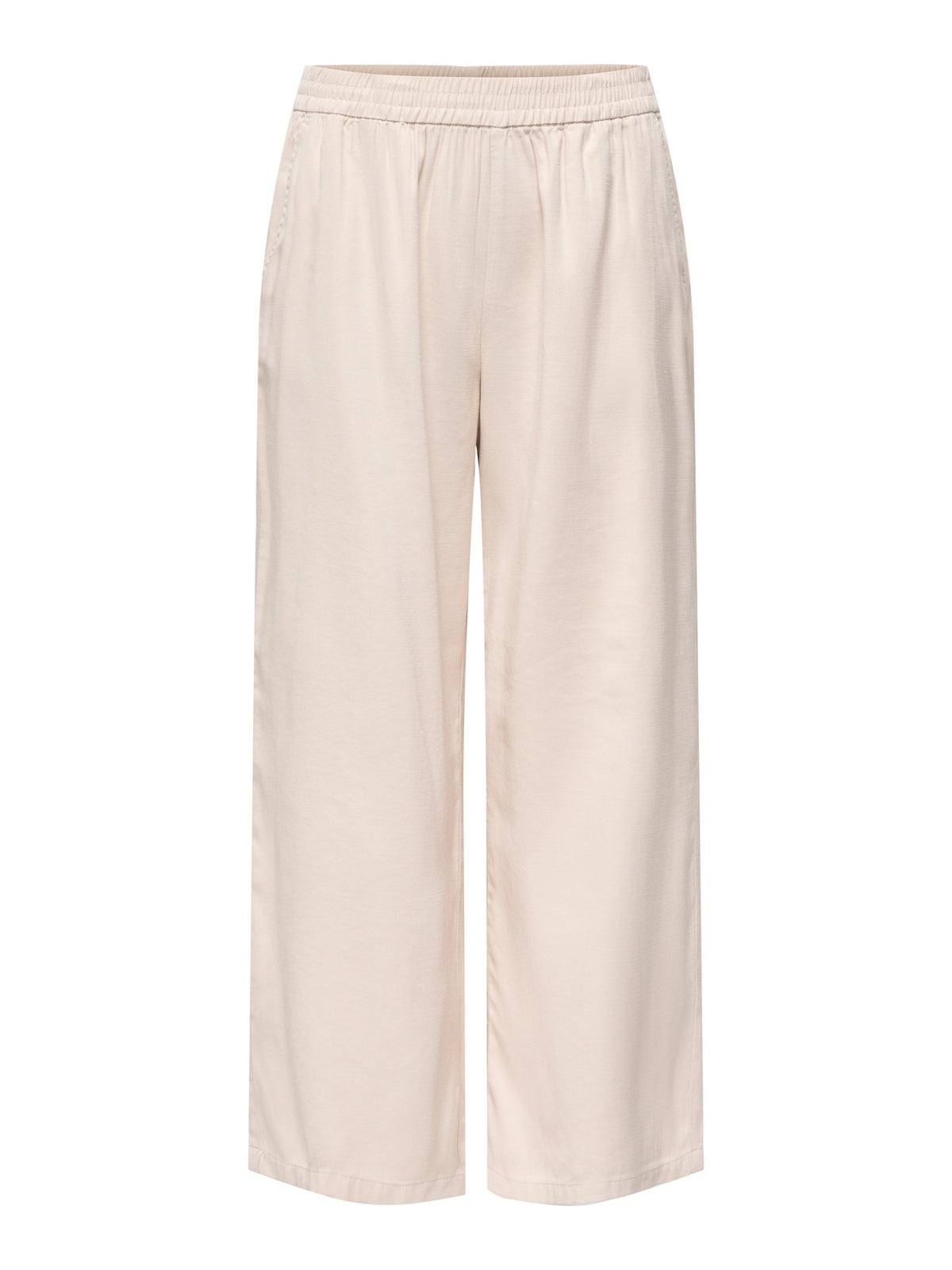 Trousers: ECOVERO Culotte Wide Leg  ARIS - Pumice Stone Beige - ONLY