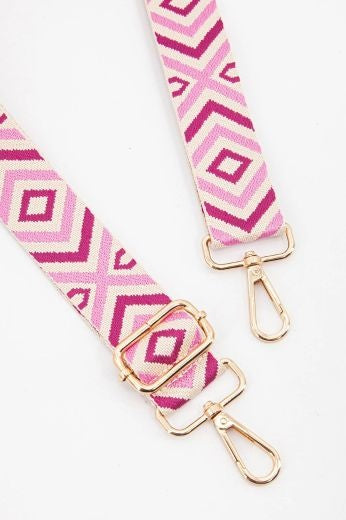 Strap: Bag Woven Aztec - Pink - SARTA