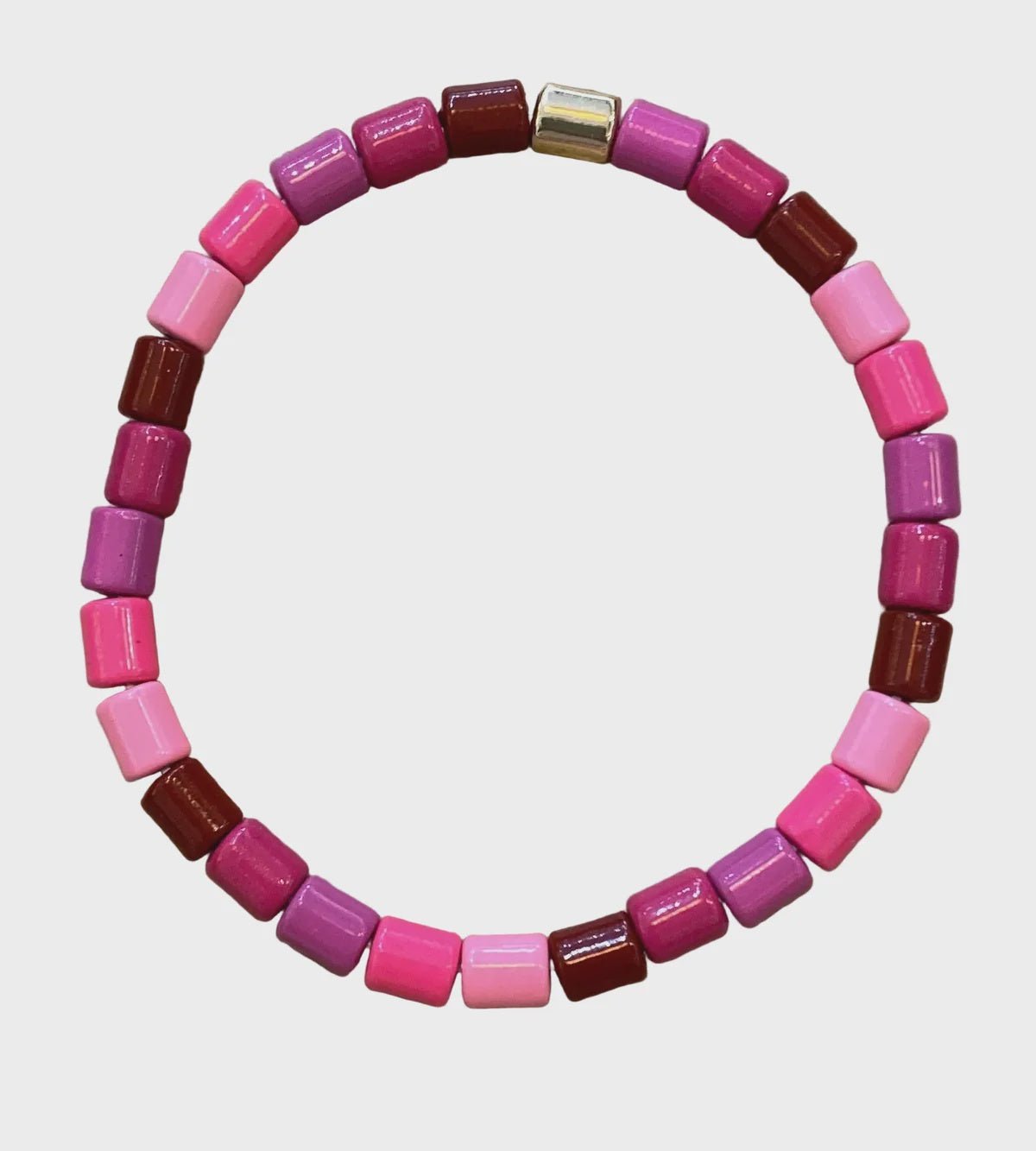 Bracelet: Stretch - Pinks - POM