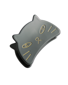 Hair Clip: Cat Face Claw Design - Black -  Pure Fashions