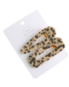 Hair Clips: Leopard Twin Pack