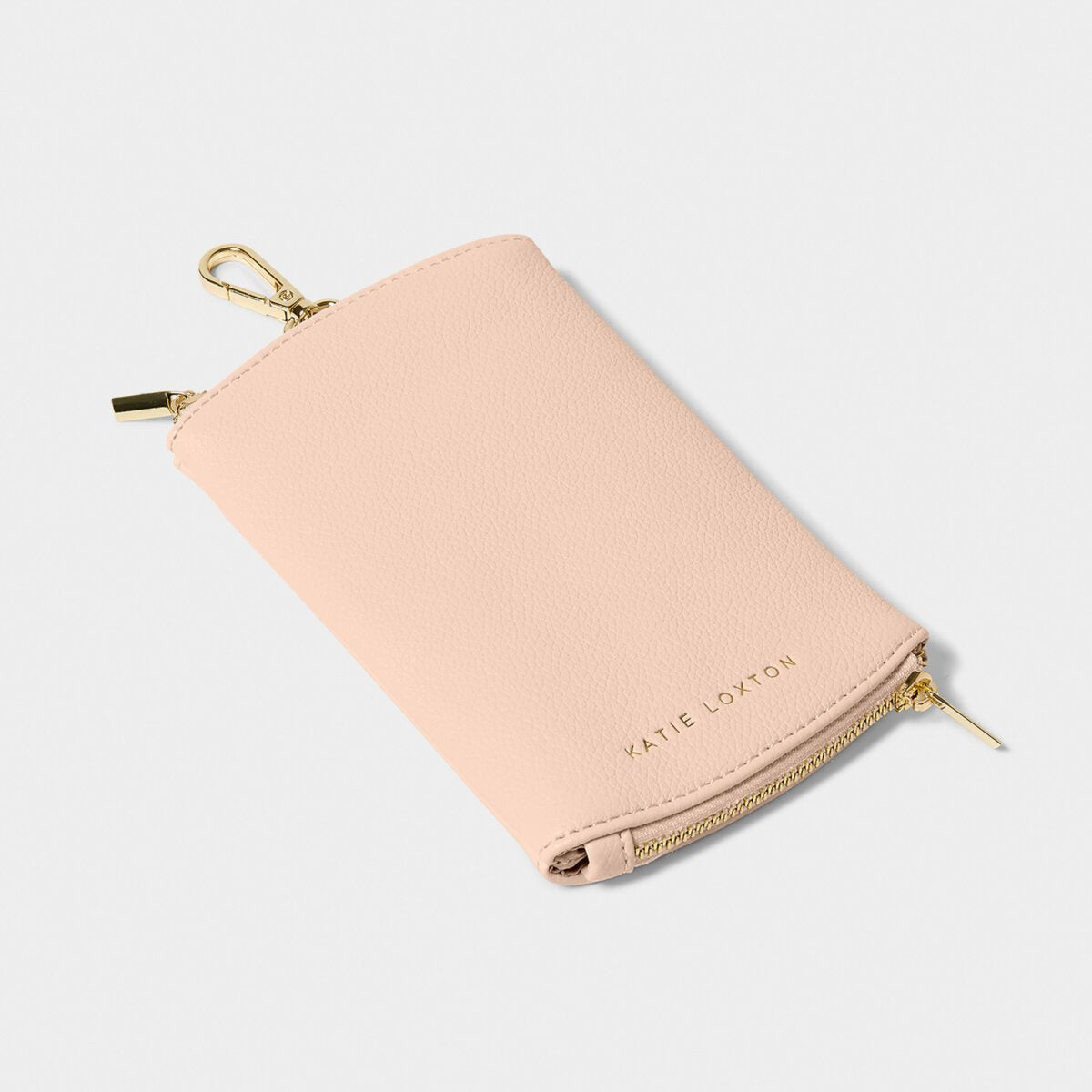 Glasses Case: Soft Vegan Leather 2 Pairs CLIP ON  - NUDE PINK - Katie Loxton