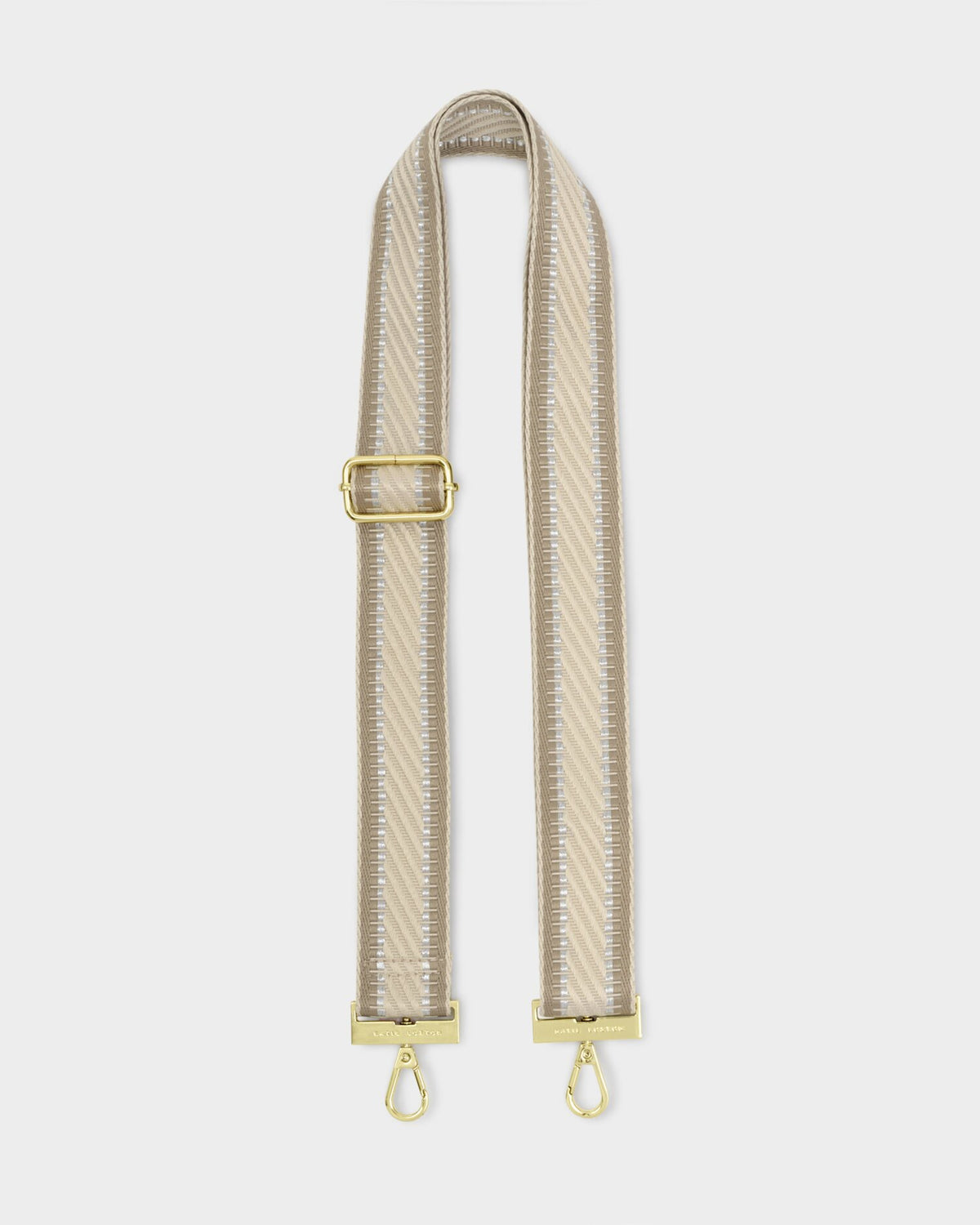 Strap: Bag Canvas Diagonal Stripe - Light Taupe - Katie Loxton