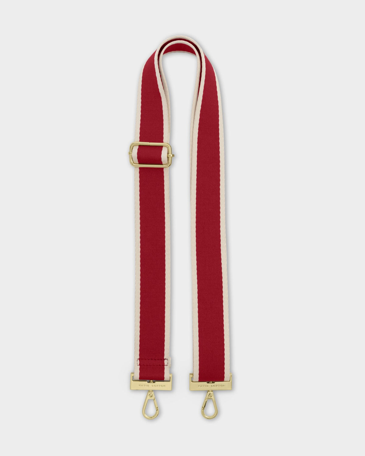 Strap: Bag Canvas Stripe - Garnet Red - Katie Loxton