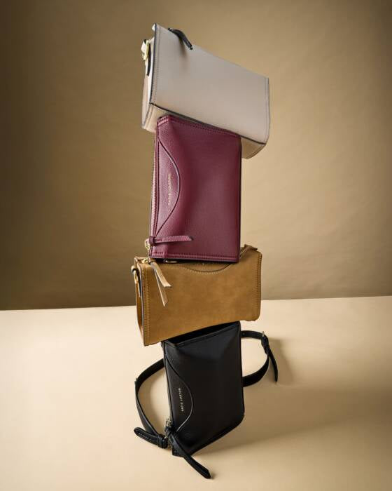 Small Crossbody Bag: Soft Vegan Leather Portrait ALBA - Katie Loxton