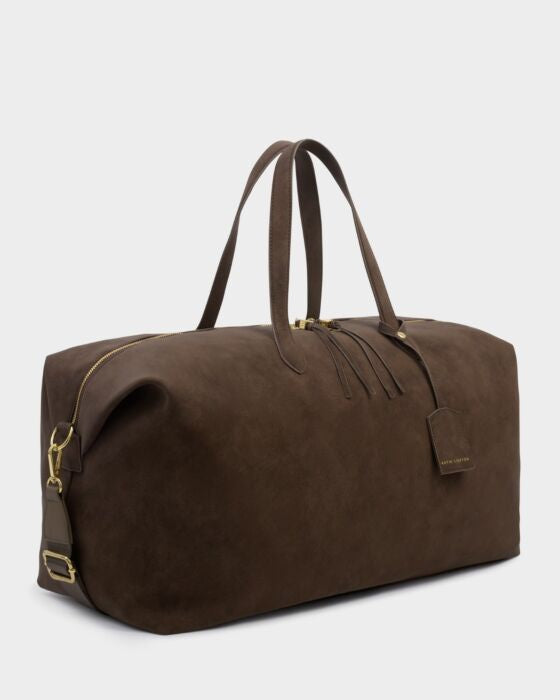 Weekend Bag: Soft Vegan Suedette SOHO - Chocolate - Katie Loxton