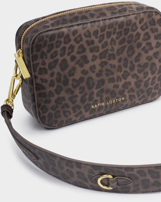 Cross Body Bag: Soft Vegan Leather AVERY - Leopard  - Katie Loxton